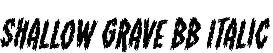 Shallow Grave BB Italic Fuente Descargar Gratis